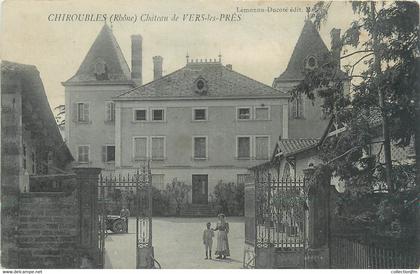 CPA FRANCE 69 " Chiroubles, Le château"