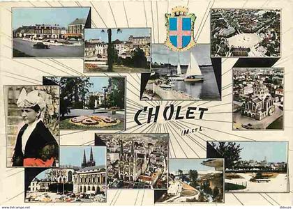 49 - Cholet - Multivues - Blasons - Folklore - Automobiles - Voir Timbre - Flamme Postale de Cholet - CPM - Voir Scans R