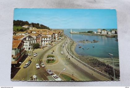 Cpm 1965, Ciboure, vue sur le quai Maurice Ravel et sur le port, Pyrénées Atlantiques 64