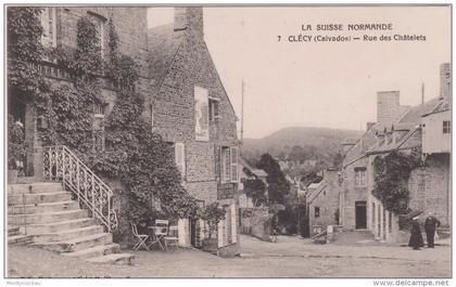 Calvados :  CLECY , Clécy :  vue, rue des   châtelets