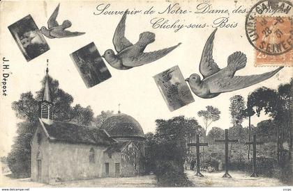 CPA Clichy-sous-bois Souvenir de Notre-Dame des Anges