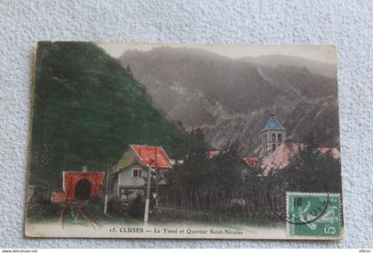 Cluses, le tunnel et quartier saint Nicolas, Haute Savoie 74