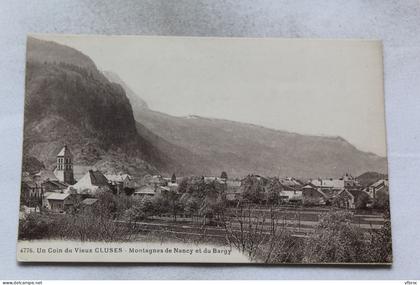 un coin du vieux Cluses, montagnes de Nancy et du Bargy, Haute Savoie 74