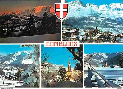 74 - Combloux - Multivues - Blasons - CPM - Voir Scans Recto-Verso