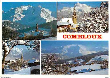 74 - Combloux - Multivues - Hiver - Neige - Flamme Postale - CPM - Voir Scans Recto-Verso