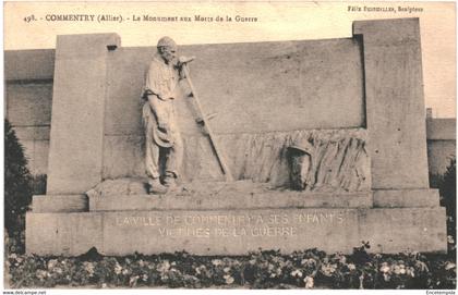 CPA  Carte Postale  France  Commentry  Monument aux morts de la guerre 1919   VM57202