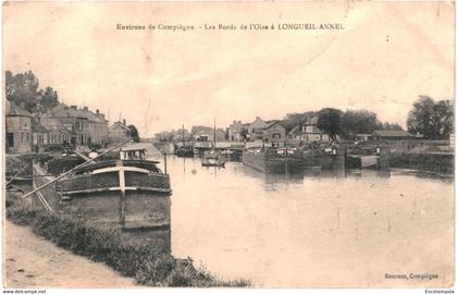 CPA  Carte postale France Compiègne environs Bords de l'Oise à Longueil Annel  VM58919