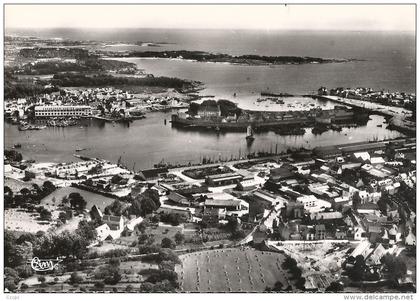 CPSM Concarneau vue aérienne