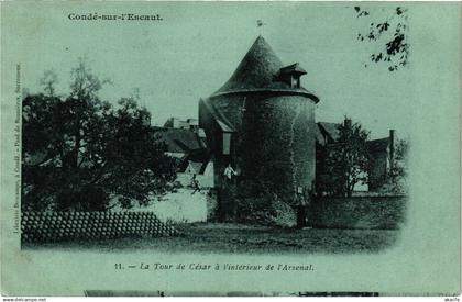 CPA CONDÉ-sur-ESCAUT - La tour de cesar a interieur de L'arsenal (190656)