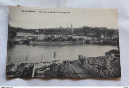 Confolens, vue prise de l'hôpital en perspective, Charente 16