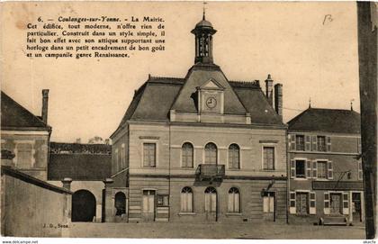 CPA COULANGES-sur-YONNE - La Mairie (658876)