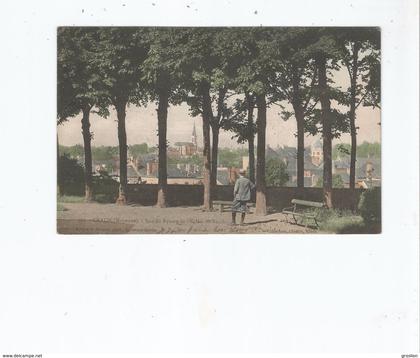 CRAON (MAYENNE) 686 VUE DU SQUARE DE L'EGLISE ST NICOLAS 1908