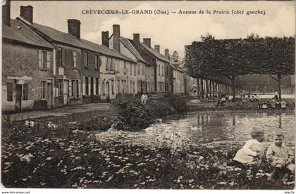 CPA CREVECOEUR-le-GRAND - Avenue de la Prairie (130002)