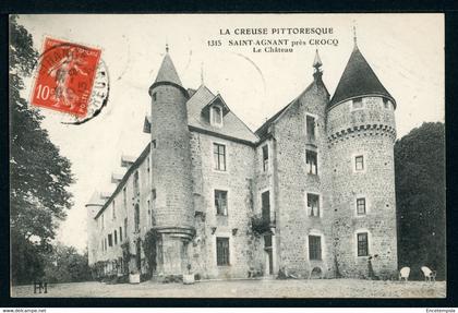 CPA - Carte Postale - France - Saint Agnant près Crocq - Le Château - 1913 (CP21567OK)