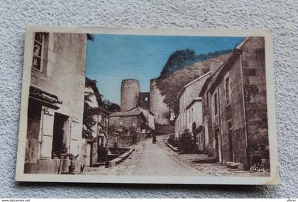 Cpsm 1956, Crocq, rue de l'église, Creuse 23