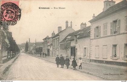 crosne * crosnes * la rue masset * villageois * cordonnerie