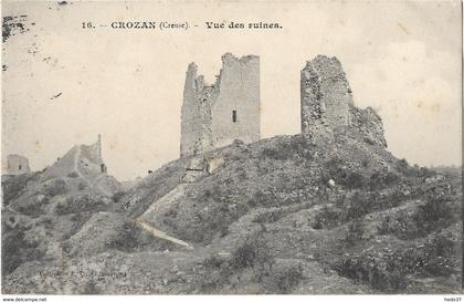 Crozant - Vue des ruines