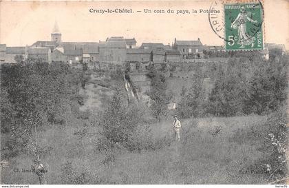 CRUZY LE CHATEL - un coin du Pays, la Poterne