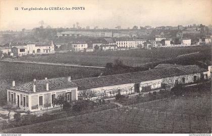 [-30%] FRANCE - 33 - Cubzac-les-Ponts - Vue générale de Cubzac-les-Ponts - Carte postale ancienne