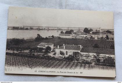 Cubzac les Ponts, le pont du chemin de fer, Gironde 33