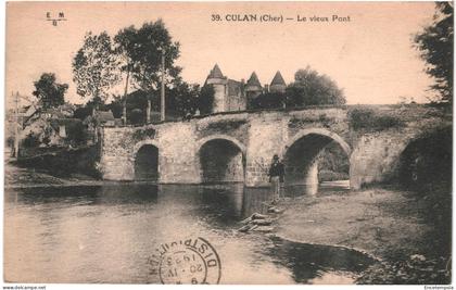 CPA   Carte postale France  Culan Vieux Pont 1923  VM64794