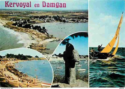 56 - Damgan - Kervoyal - Multivues - Bateaux - Voiles - Flamme Postale - CPM - Voir Scans Recto-Verso