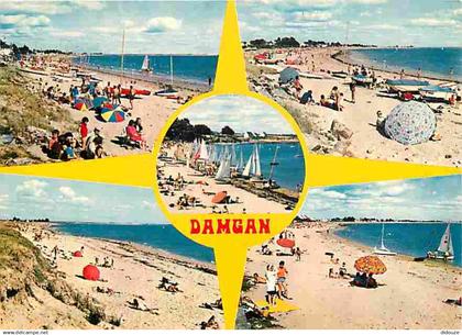 56 - Damgan - Les Plages - Multivues - Parasols - CPM - Voir Scans Recto-Verso