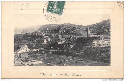 CPA 12 DECAZEVILLE VUE GENERALE