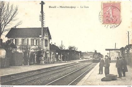 CPA Deuil Montmagny La Gare