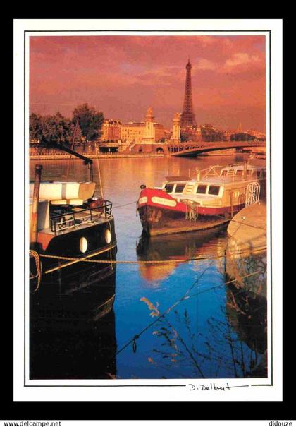 75 - Paris - La Seine et ses bords - Loin des Embouteillages l'onde paisible de la Seine - Bateaux - CPM - Voir Scans Re