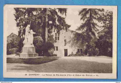 88 - Domrémy la Pucelle - La Maison Ste Jeanne d'Arc et Statue - Ecrite