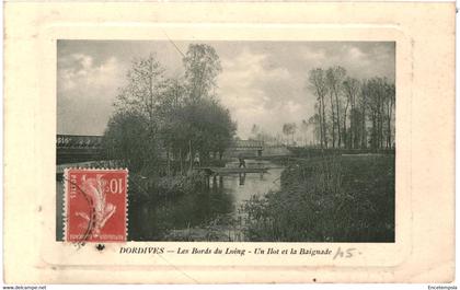 CPA-Carte Postale  France  Dordives Bords du   Loing  Ilot et la Baignade VM55169