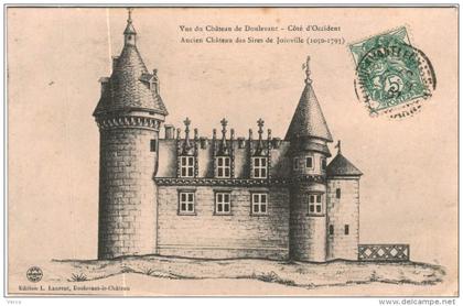 CARTE POSTALE ANCIENNE DE DOULEVANT LE CHATEAU - vue du chateau de doulevant - coté d'occident