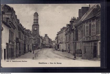 80 - Doullens - rue du Bourg - Non voyagé - Dos divisé