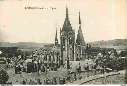 91 - Dourdan - Eglise - CPA - Voir Scans Recto-Verso