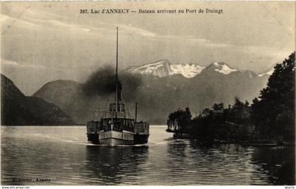 CPA DUINGT - Lac d'ANNECY - Bateau arrivant au Port de DUINGT (691599)