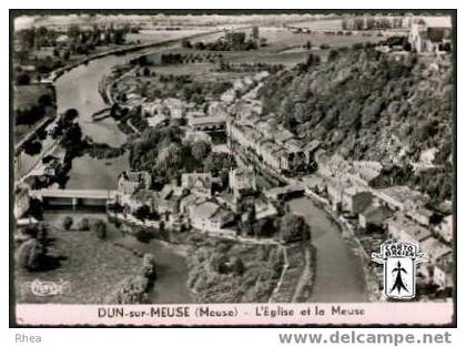 55 Dun-sur-Meuse - DUN-sur-MEUSE (Meuse) - L'Eglise et la Meuse - cpsm