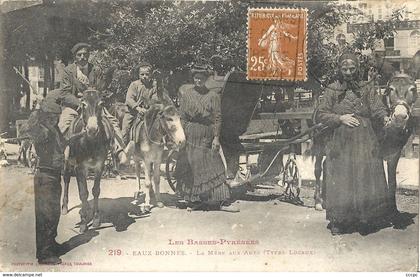 CPA Eaux Bonnes La Mère aux Anes