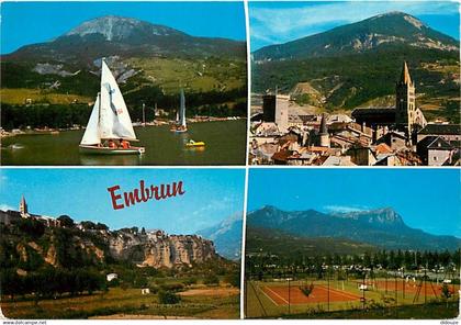 05 - Embrun - Multivues - Tennis - CPM - Voir Scans Recto-Verso