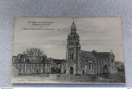 Epernay, l'église Saint Pierre saint Paul et presbytère, Marne 51