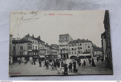 Cpa 1915, Epinal, la place des Vosges, Vosges 88