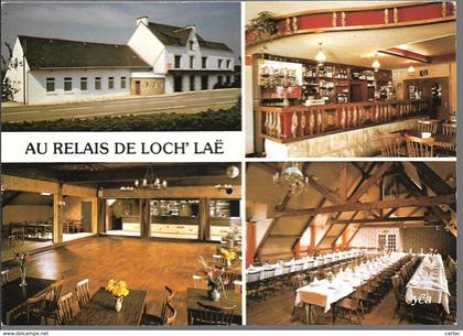 D29 - ERGUE GABERIC -- BAR RESTAURANT "AU RELAIS DE LOCH'LAE" - CPSM multivues (4 Vues) grand format