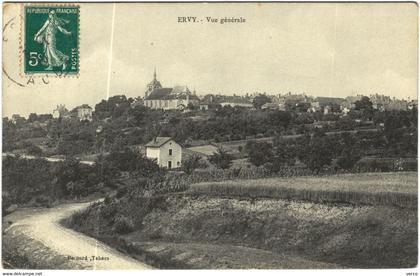 Carte Postale Ancienne de ERVY LE CHATEL-vue générale