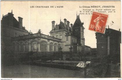 Carte Postale Ancienne de ESSOYES-Le château HERIOT