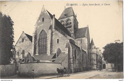 Etampes - Eglise Saint-Basile, le Chevet