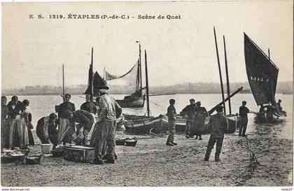 Etaples - Scène de Quai