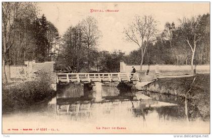 ETIVAL-CLAIREFONTAINE LE PONT DU CANAL ANIMEE