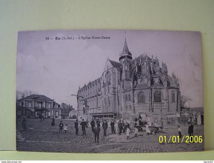 EU (SEINE MARITIME) L'EGLISE NOTRE-DAME.