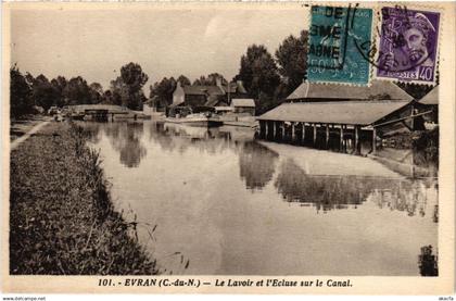 CPA EVRAN Le Lavoir et l'Ecluse sur le Canal (1294867)