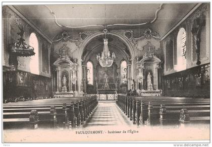 Carte Postale Ancienne de FAULQUEMONT-Intérieur de l'Eglise